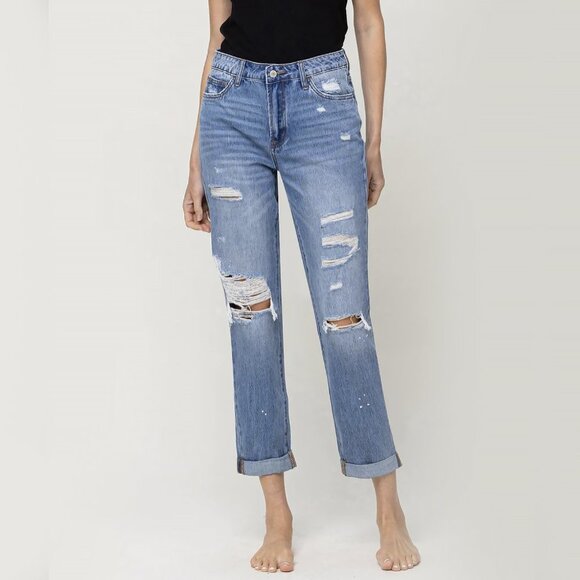 *NEW* Vervet Summer Dance Boyfriend Jeans - Picture 1 of 11